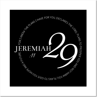 Scripture Jeremiah2911 Hope and Future Chrisitan Posters and Art